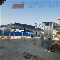 新昌移动雨篷 绍兴伸缩雨棚订购 推拉蓬可现场制作