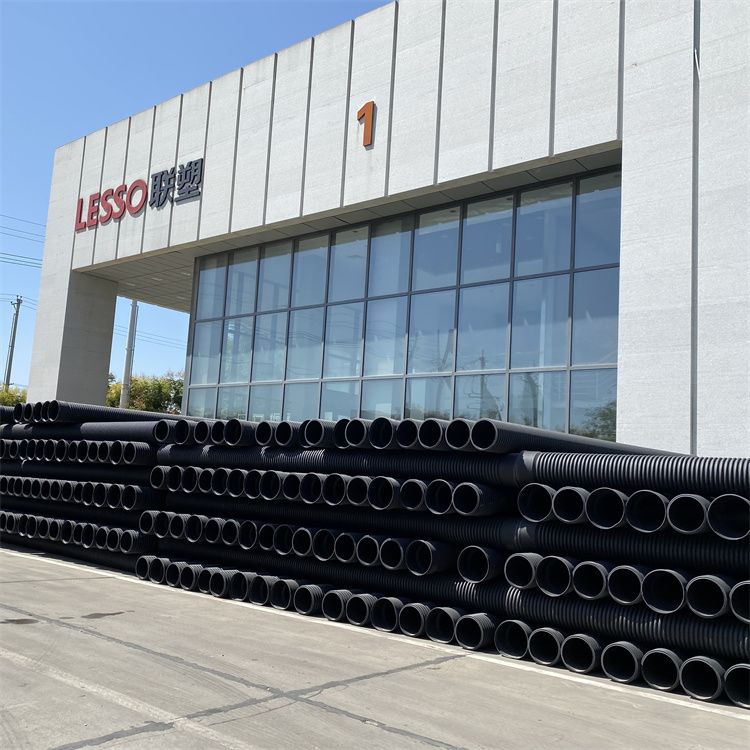 hdpe双壁波纹管甘肃联塑pe双壁波纹管dn500