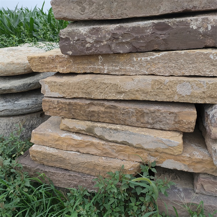 仿古老石板农村仿古旧石板自然风化庭院錾道老石条