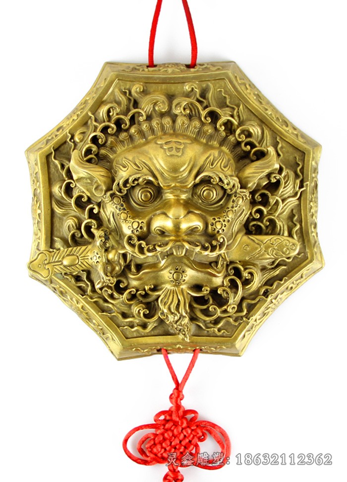 浮雕狮子头广场景观铜雕