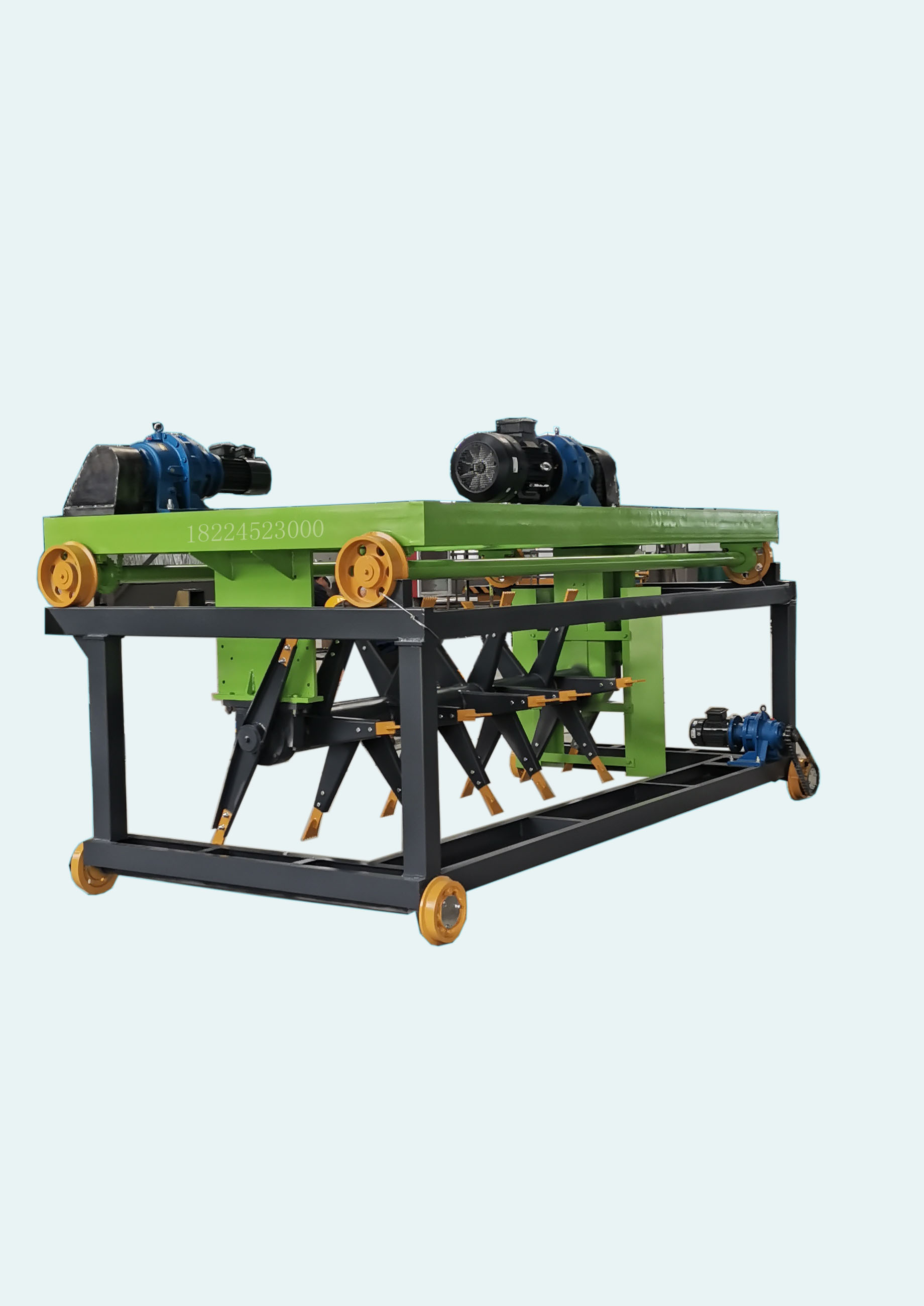 年产有机肥20万吨翻堆机 猪粪发酵槽式翻堆机 壳糠类发酵翻堆机