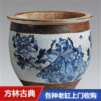 上海老水缸回收,老炭缸回收,老陶瓷画缸收购 现场付款