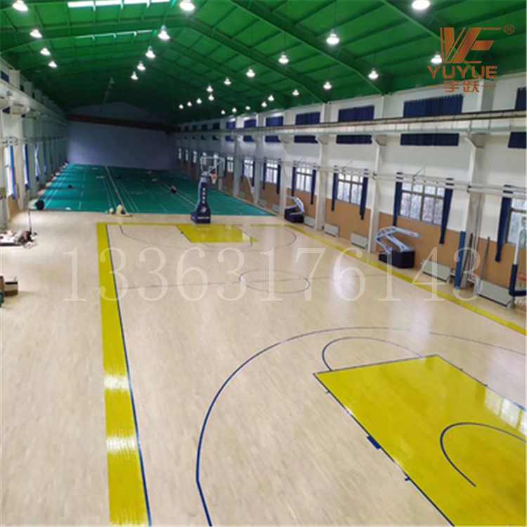 株洲体育木地板 室内篮球馆运动地板厂家