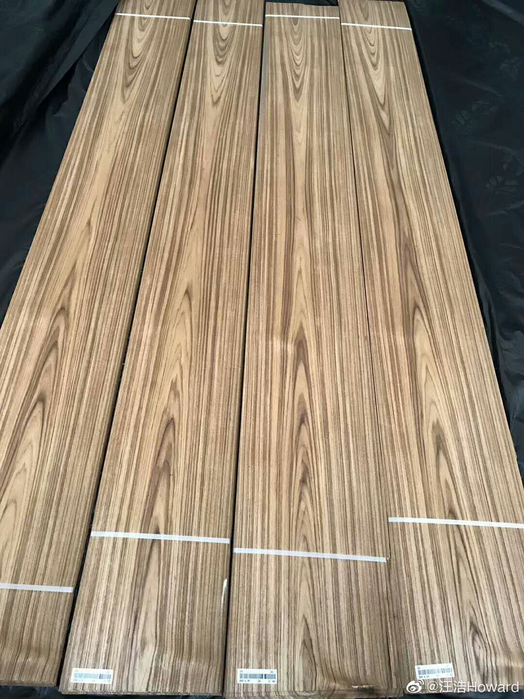 柚木山纹木皮缅甸柚木天然木皮黄柚木皮泰柚木皮嘉善