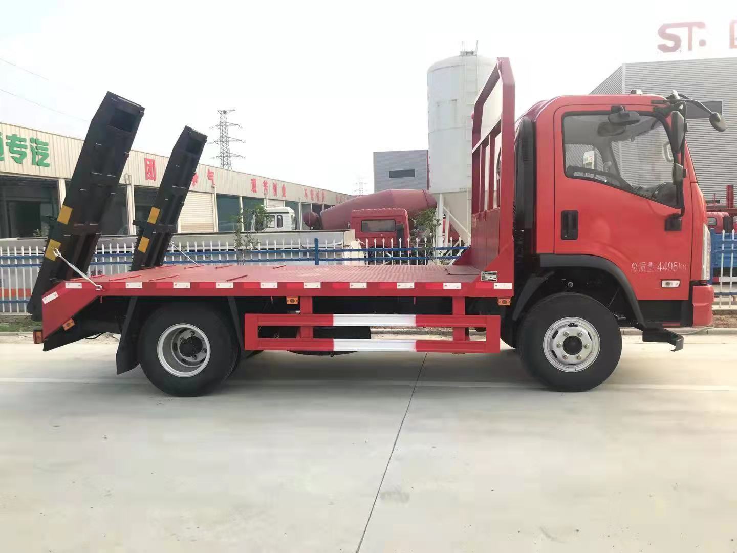 黑龙江佳木斯大运平板拖车厂家不超重平板拖车厂家活动价