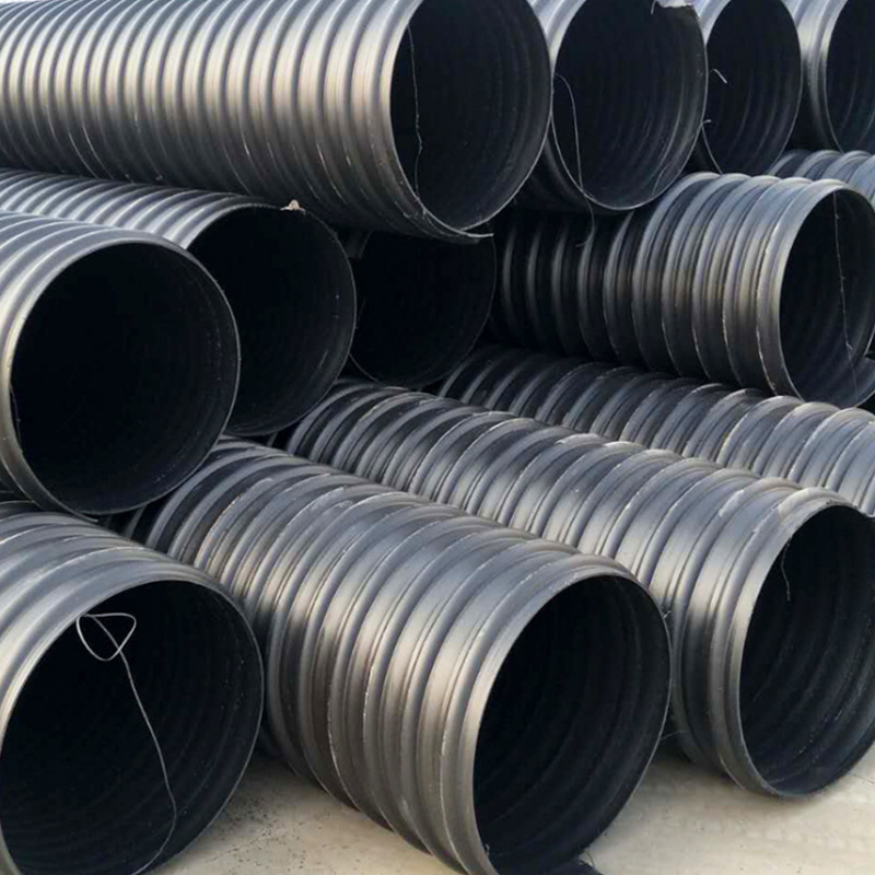 hdpe塑钢缠绕管 排水管 污水管 市政管道规格齐全可定制
