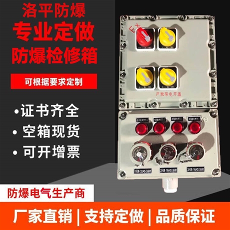 铝合金外壳防爆检修箱 工地携变式电源箱 防爆插座箱 洛平防爆