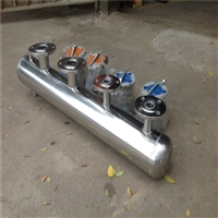 分集水器 供应大尺寸分集水器 焊接小口径分集水器 碳钢分水器  不锈钢分集水器 采暖循环水分集水器 润新 分气缸钢材 
