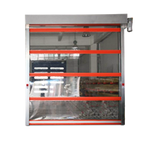 车间PVC快速卷帘门 车间高速软帘门 透明帘电动门