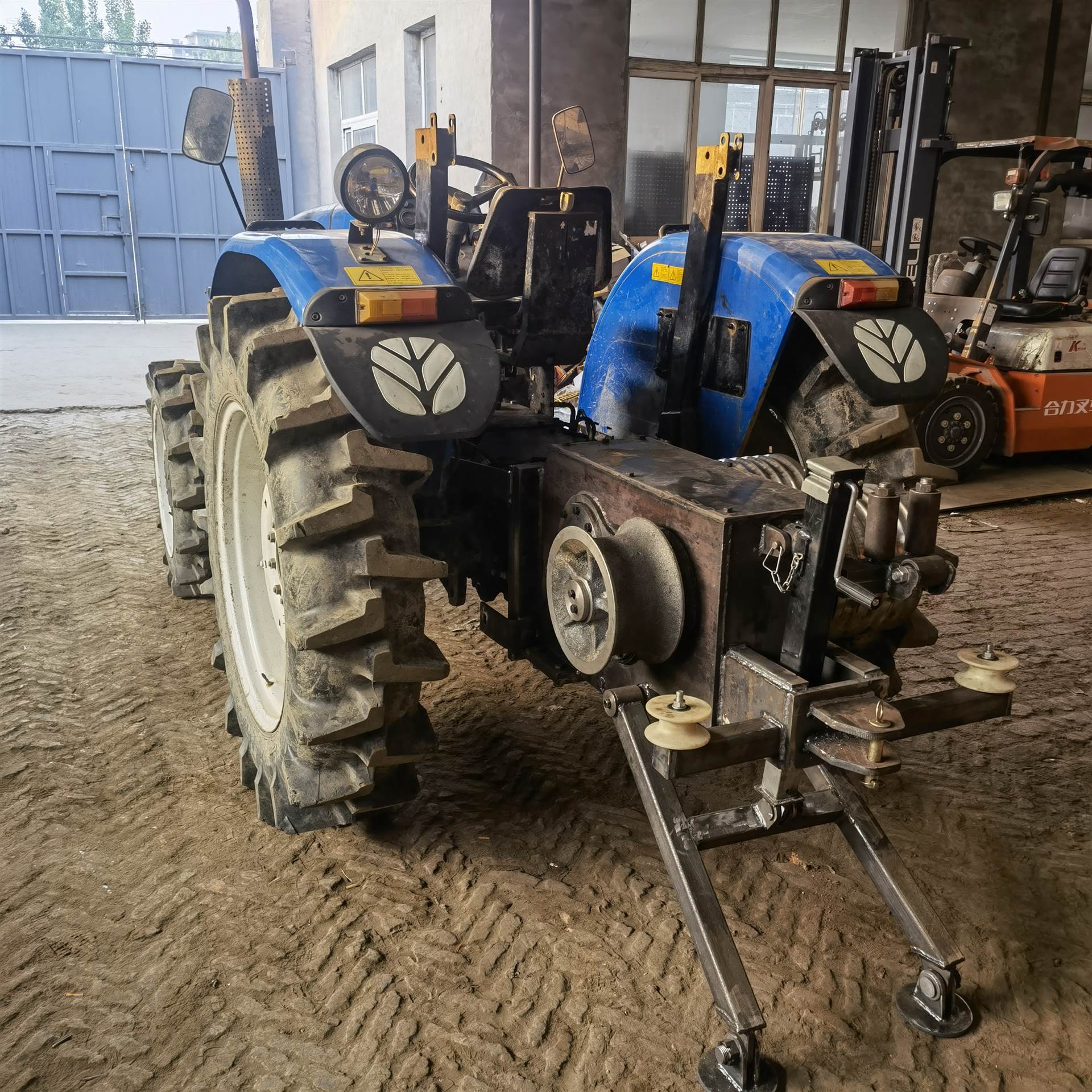 霸州洪鑫拖拉机绞磨 四轮绞磨卷线机 电力牵引四轮绞磨车