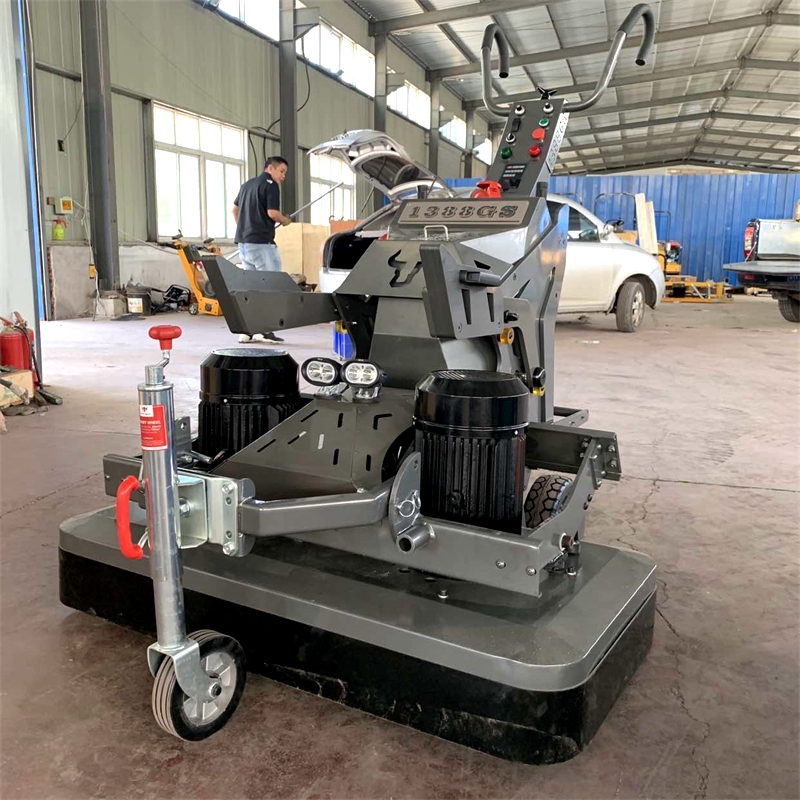 石材养护地坪研磨机 1388八盘驱动式打磨机 多功能带变频磨平机