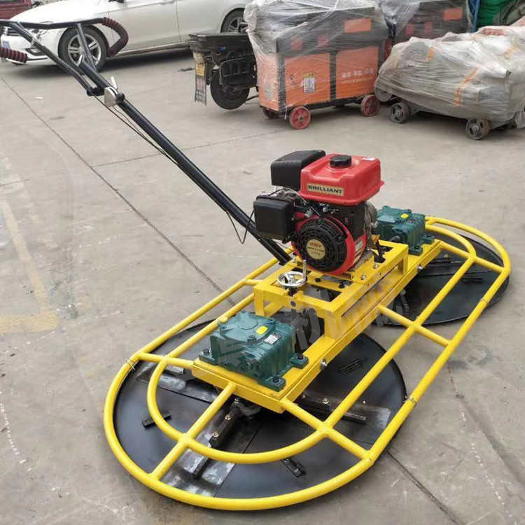 水泥路面双盘收光机广场地坪驾驶型抛光机