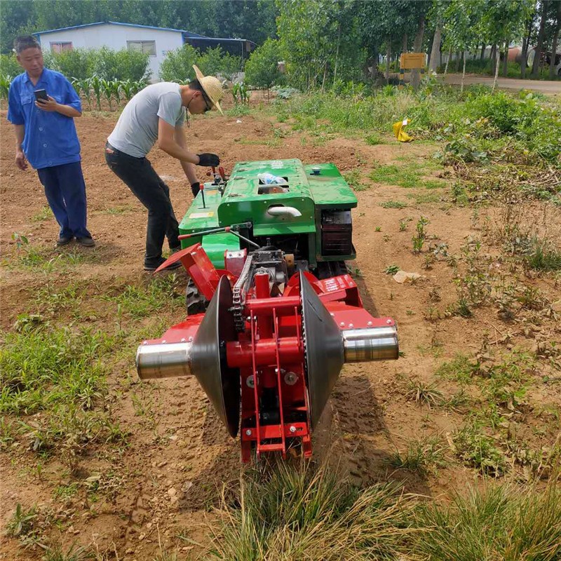 履带开沟机起垄机果园大棚用草莓开沟起垄机