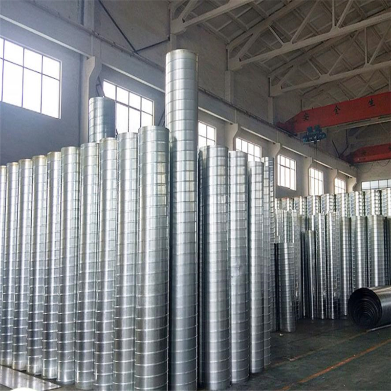 江门螺旋风管加工厂 环保空调工程安装镀锌螺旋风管生产厂家