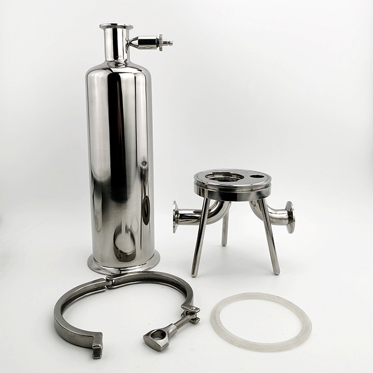 不锈钢微孔管道过滤器304316l卫生级快装筒式精密过滤器