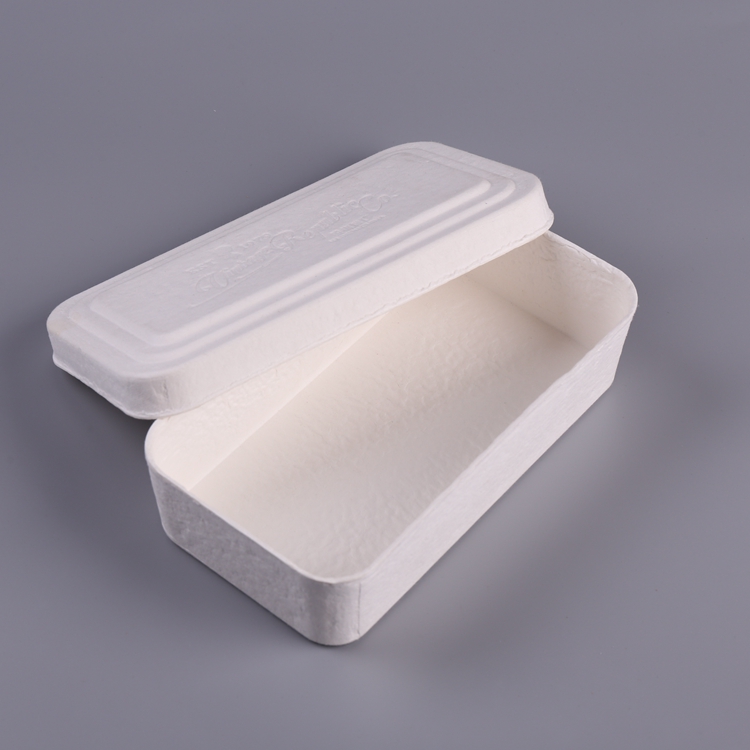 新年礼盒纸托包装可降解甘蔗渣材质干压工艺厚度2.0mm甘蔗渣礼盒