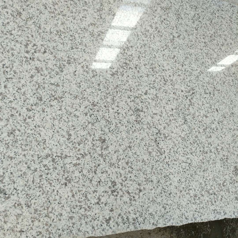 芝麻白花岗岩 山东白麻 莱州白麻地铺干挂石材厂家