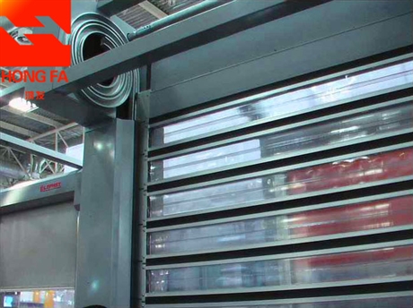 硬质快速门 物流仓储涡轮硬质门 车辆识别抗风自动门