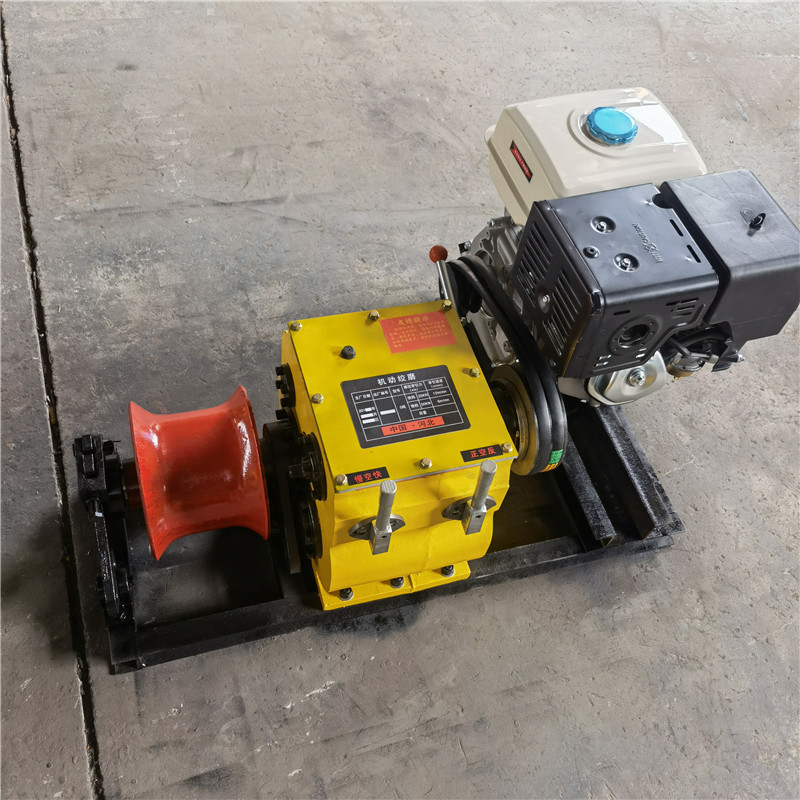 汽油绞磨机3吨 电动绞磨机5t 电缆牵引机 洪鑫电力