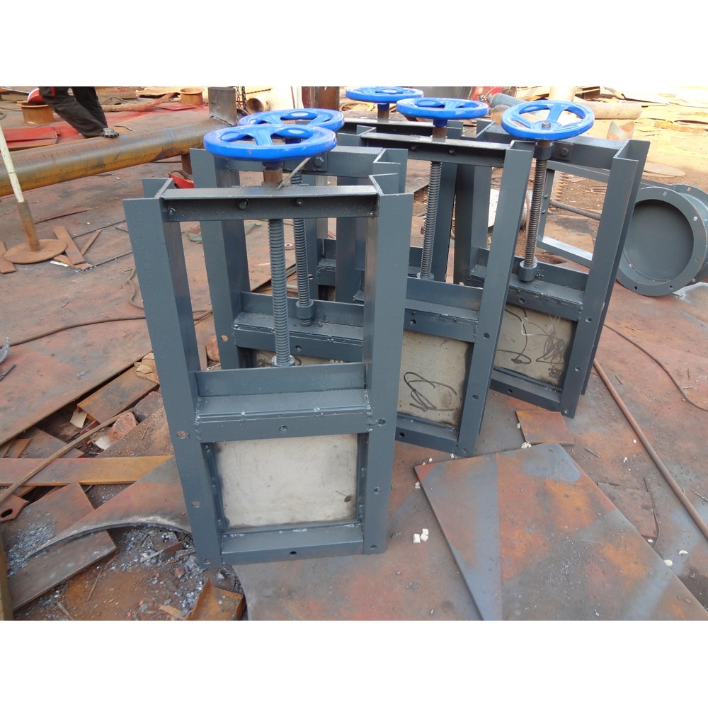 手动污水插板阀真空挡板阀手动刀型闸阀敞开式插板阀