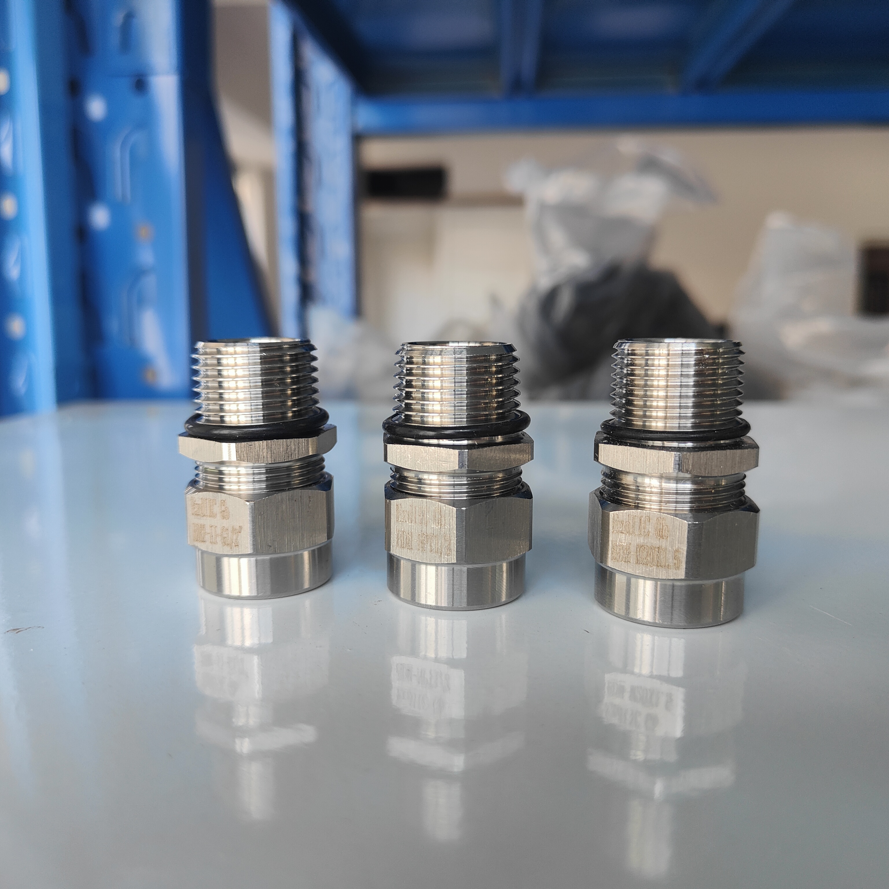 嘉然防爆g3/4不锈钢防爆铠装电缆密封接头 m20防爆夹紧密封接头