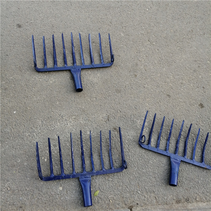 全钢淬火九股钢叉 七齿拉耙 铁路石渣子九齿钢叉良心卖家