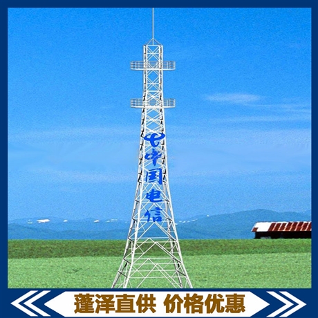 45米5g信号塔 蓬泽施工 安装60米角钢通讯塔 工期短 造价低