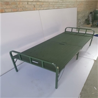 户外便携式折叠床 军绿色便携式折叠床 新材料制式折叠床