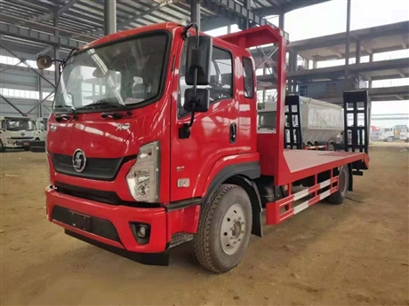 拉120挖机拖车 陕汽轩德X9单桥 板长5米1 拉10吨工程机械不超载