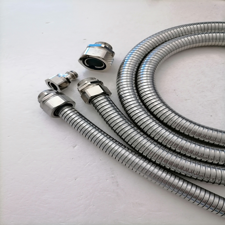 电子仪表布线 不锈钢铠甲护套管 304双勾穿线波纹管双扣螺旋凯管