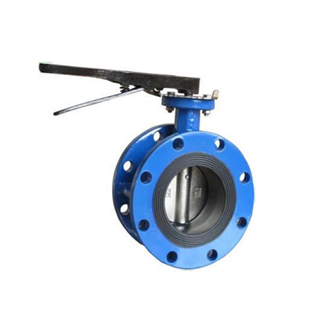 手动手柄法兰蝶阀d1f410p16304p不锈钢衬四氟手柄法兰式蝶阀手动