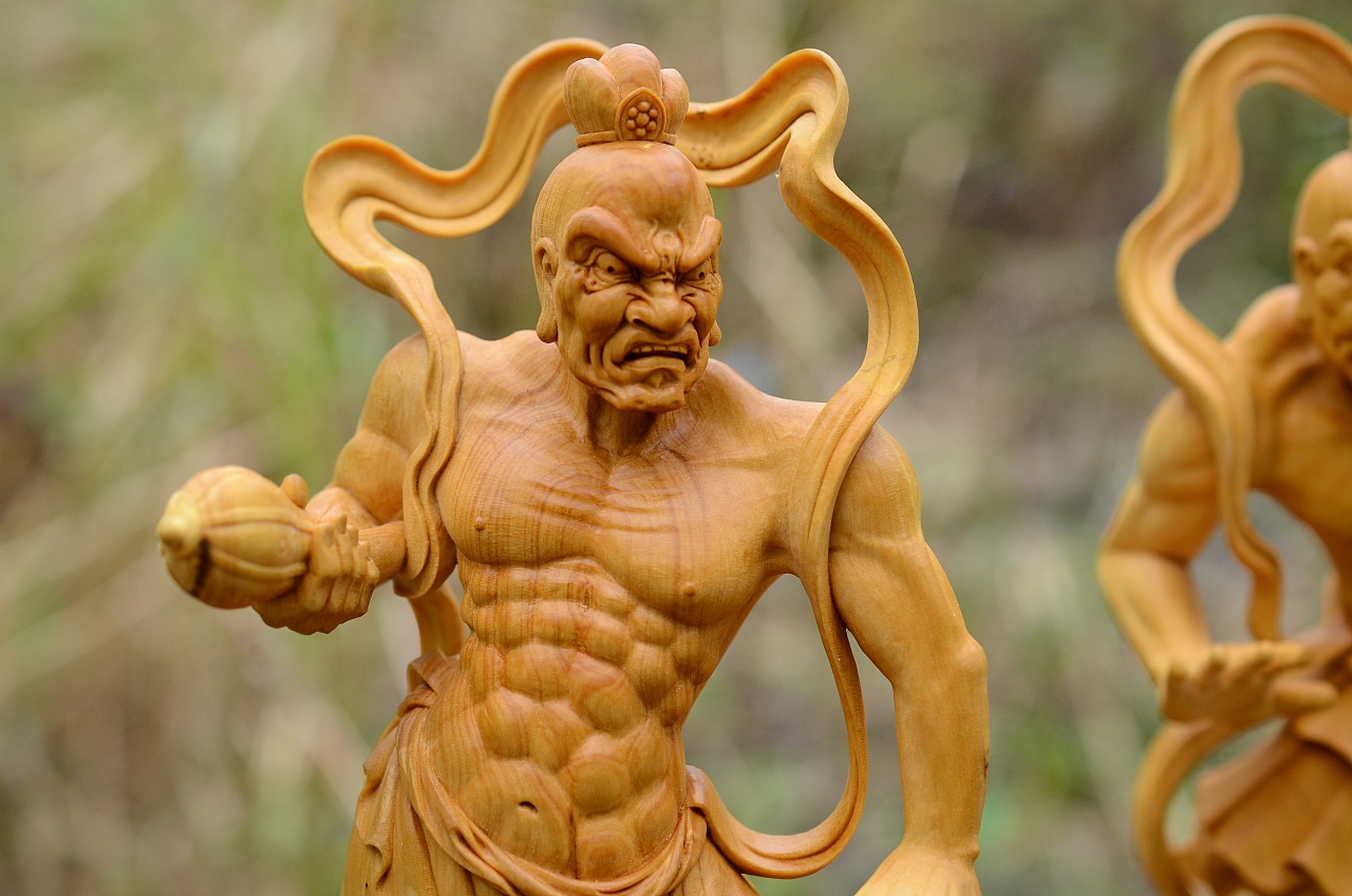 4米哼哈二将铜像 铸铜彩绘哼哈二将神像 寺庙供奉神像