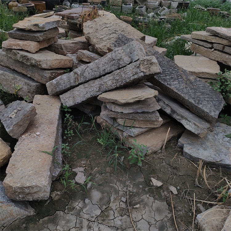 道路仿古老石板民间旧石板花岗岩青石板