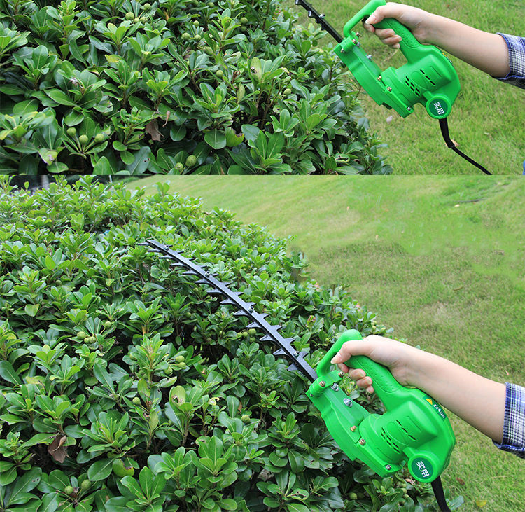 单人小型绿篱修剪机24v背负式电动绿篱机茶树修剪机