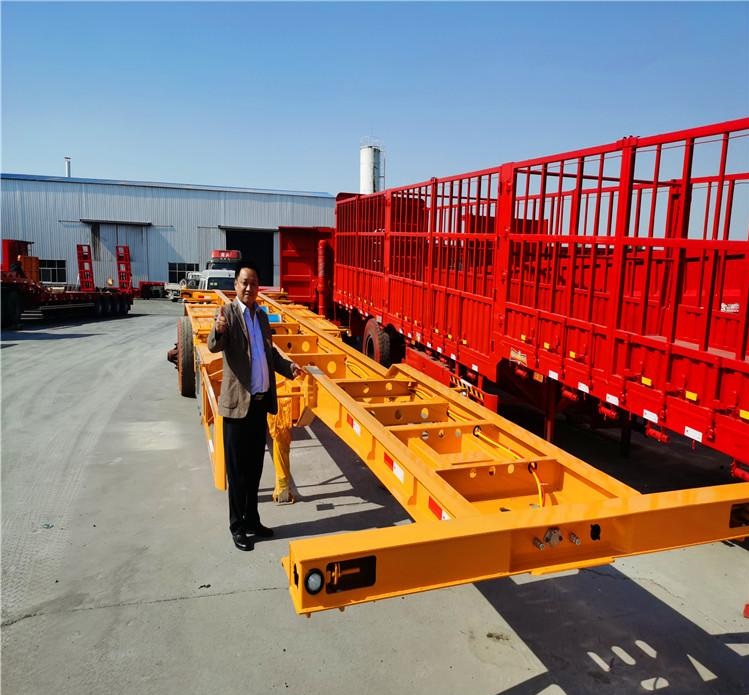 45英尺骨架集装箱半挂车结构与实用