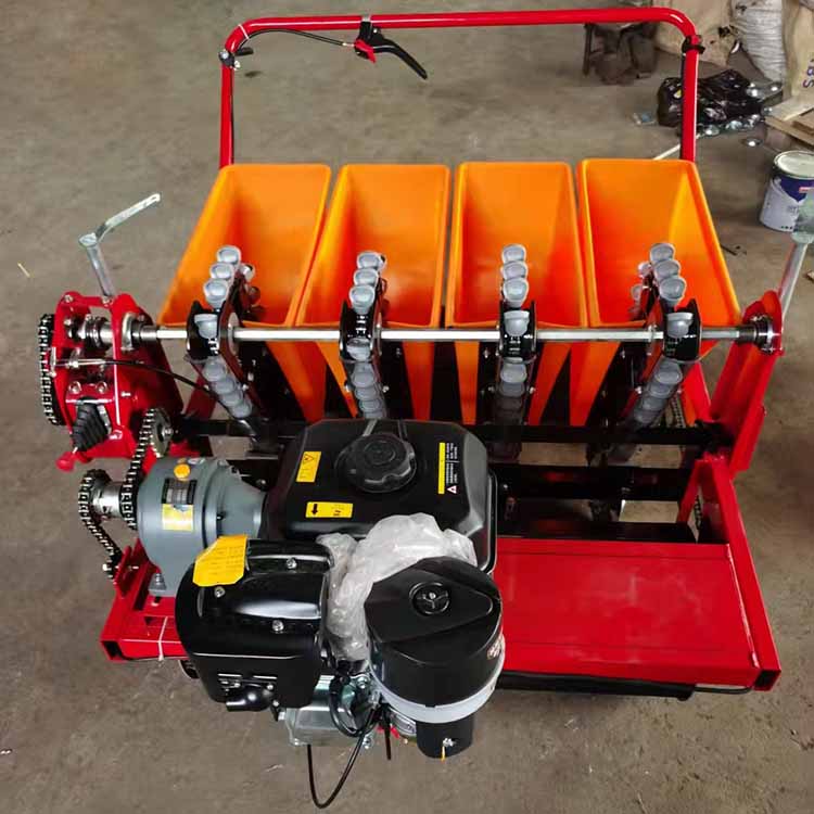 连续点播的大蒜播种机五行四行种植大蒜的机器