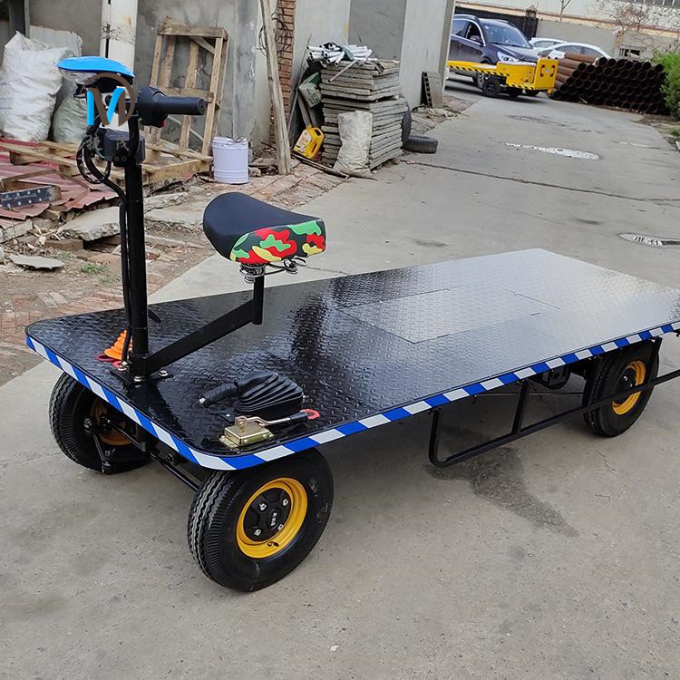 工业电动运输车价格拉货电瓶转运车物流货物倒运电动平板车小巧灵活