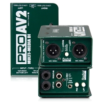 Radial,ProAU2,立体声无源DI直插盒,多媒体DI盒,隔离变压器,嗡嗡声