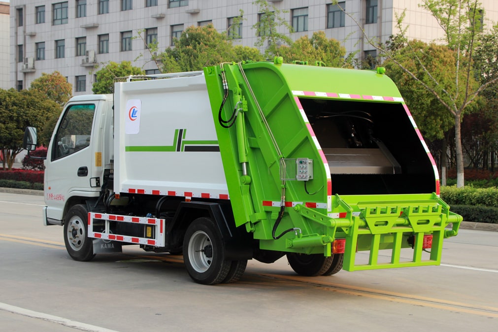 压缩式垃圾车报价蓝牌压缩垃圾车