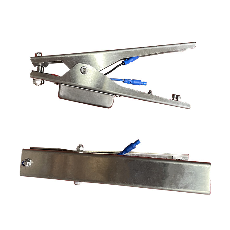 越翔安防304不锈钢声光报警静电夹 声光静电接地夹