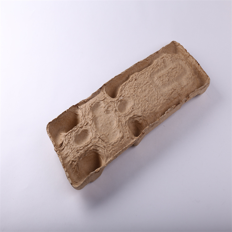 干压黄浆路由器纸托,定制可降解工具易碎类零件路由器纸托包装