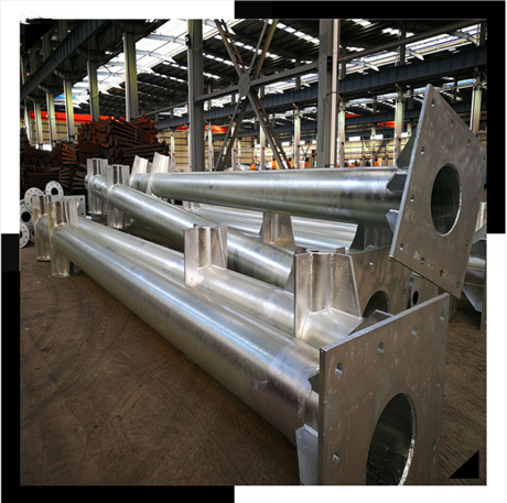 交通标志牌杆件 热镀锌喷塑标志杆 单柱式交通标志杆