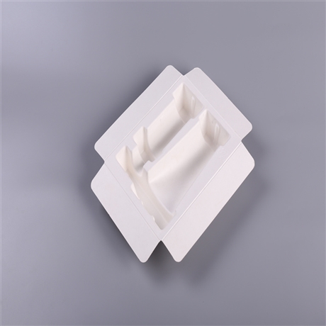 品纸内托湿压工艺厚度08mm可降解甘蔗渣材质定制各类化妆品纸托包装