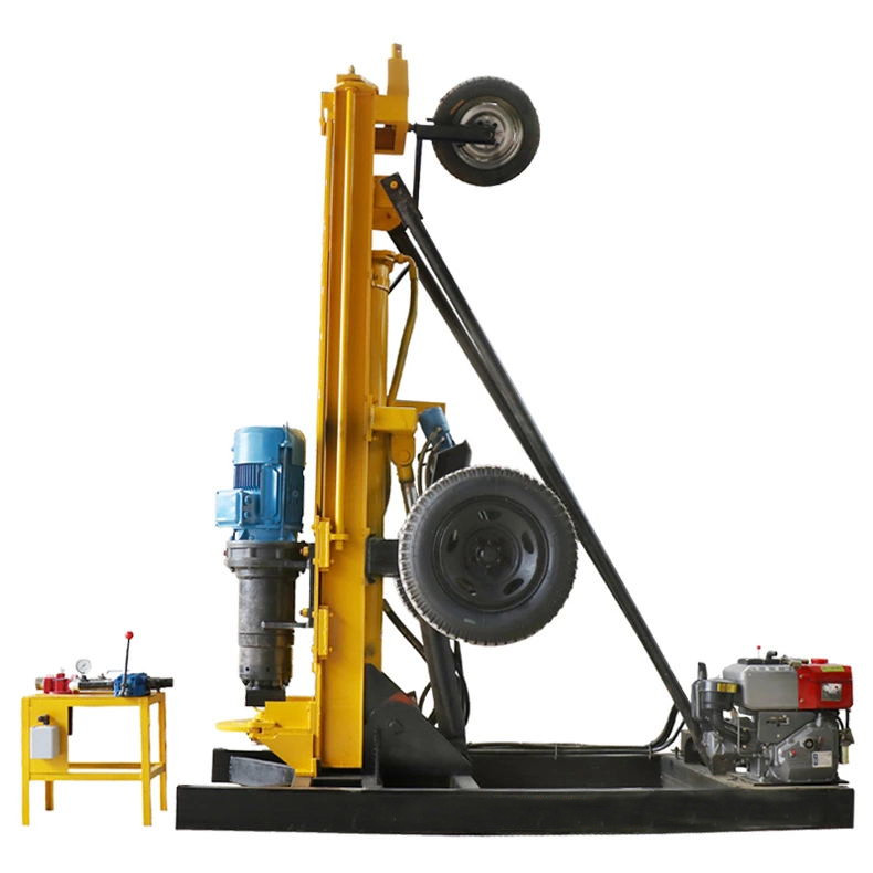 200m农用气动水井钻机多用途冲击式潜孔钻机柴油动力支持定制