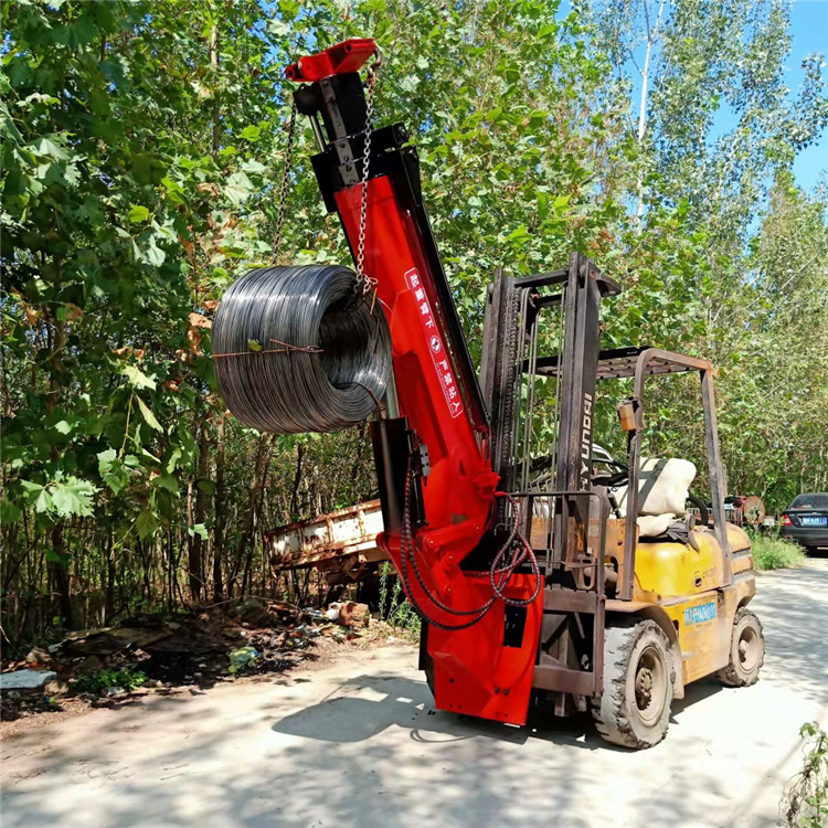 湖南移动叉车行走吊叉车加装行走式飞臂吊提升能力4吨飞臂吊