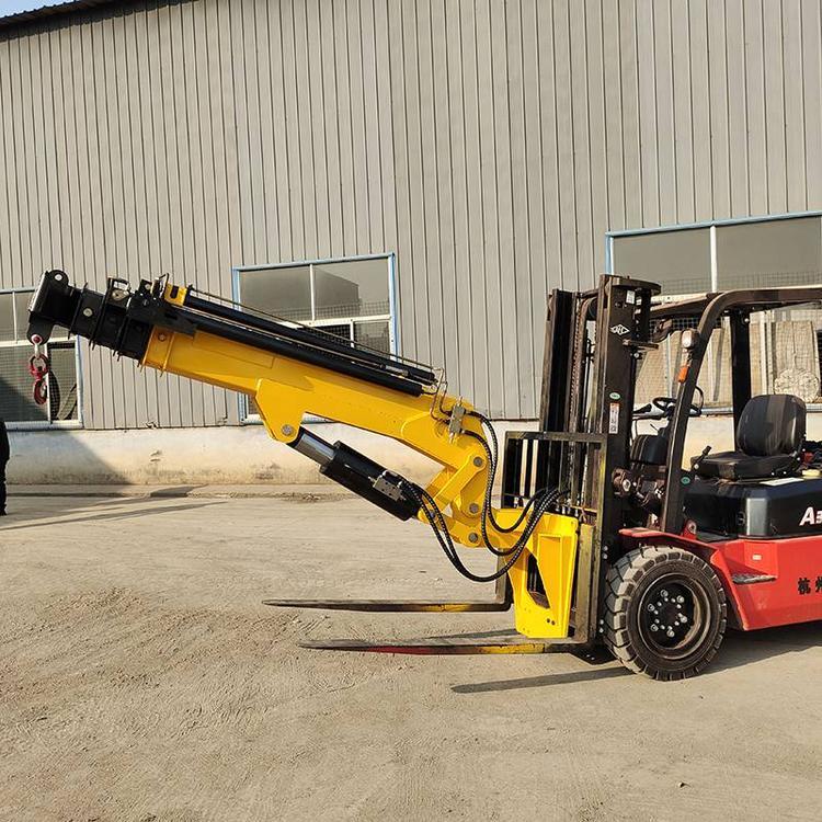 河北叉车液压伸缩臂3吨改装定制液压叉车吊船吊11米叉车飞臂吊