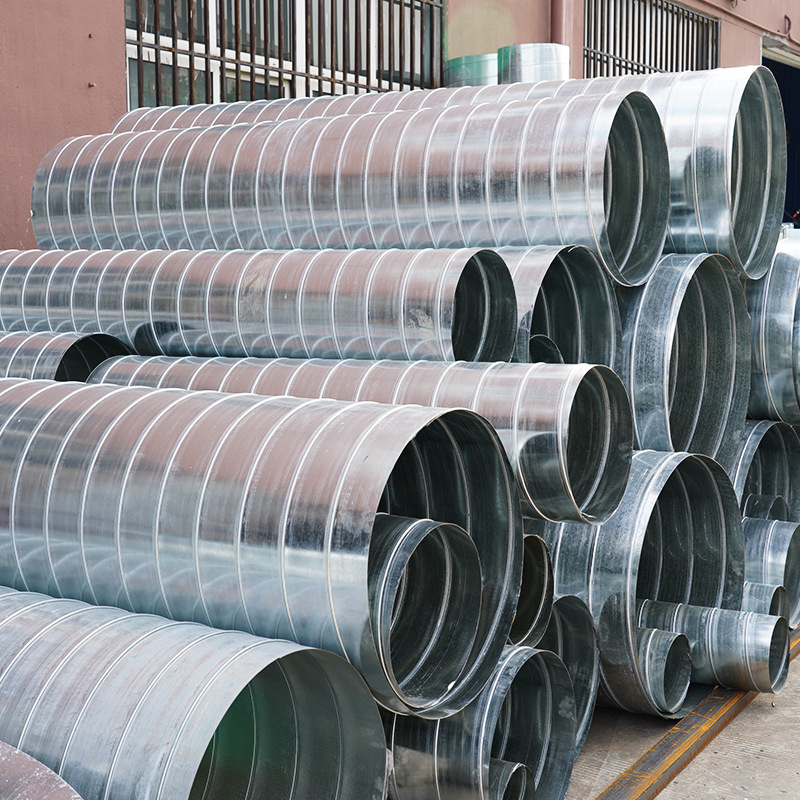 佛山厨房新风排气加工厂新风系统工程安装广州螺旋风管厂家出售