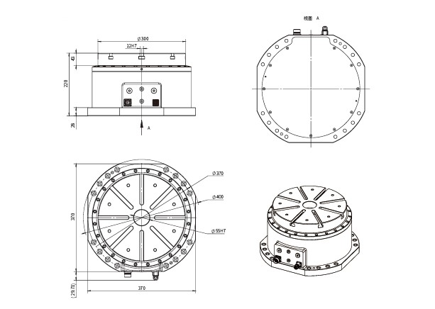 akribis新加坡雅科贝思-立式数控转台arv300