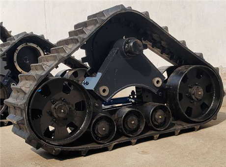 供应收割机履带链轨厂家改装轮式三角履带