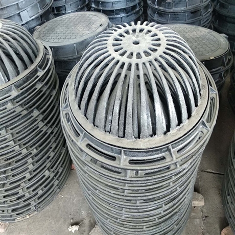 青岛花园700球圆形球墨铸铁溢流井井盖-搜采通